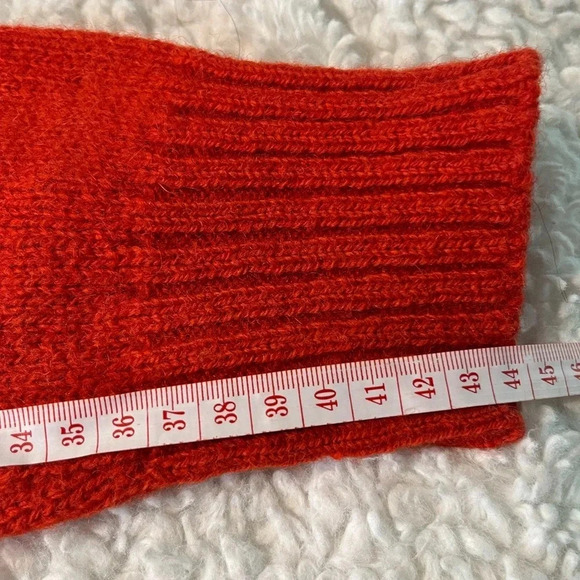 Hunt club woman Shetland Wool sweater. Burnt orange Crew next pull over size L - Picture 12 of 17